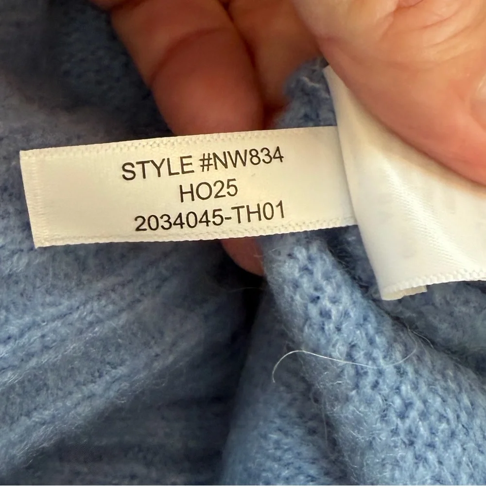 NEW CONDITION! MADEWELL CLOUDSOFT CREW NECK SWEATER in Hydrangea Blue. Sz.MED - Picture 10 of 12